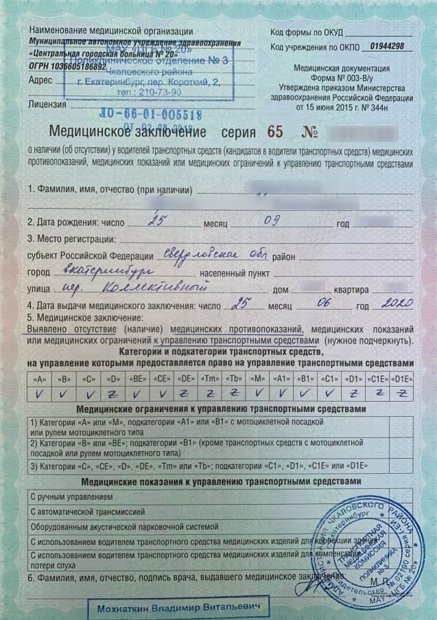 Что такое медицинская справка водителя и зачем она нужна