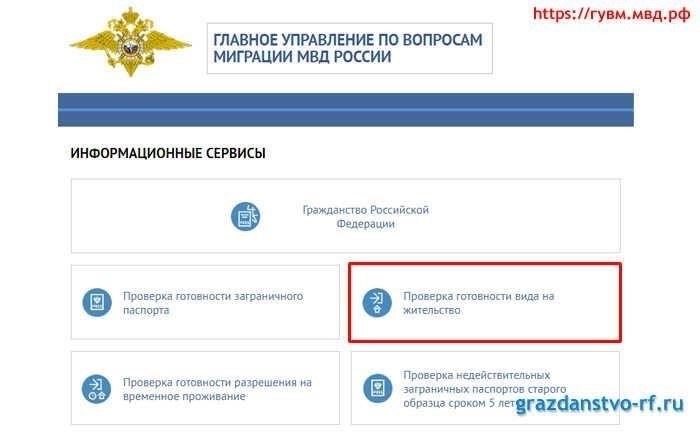 Требования для проверки статуса вида на жительство онлайн